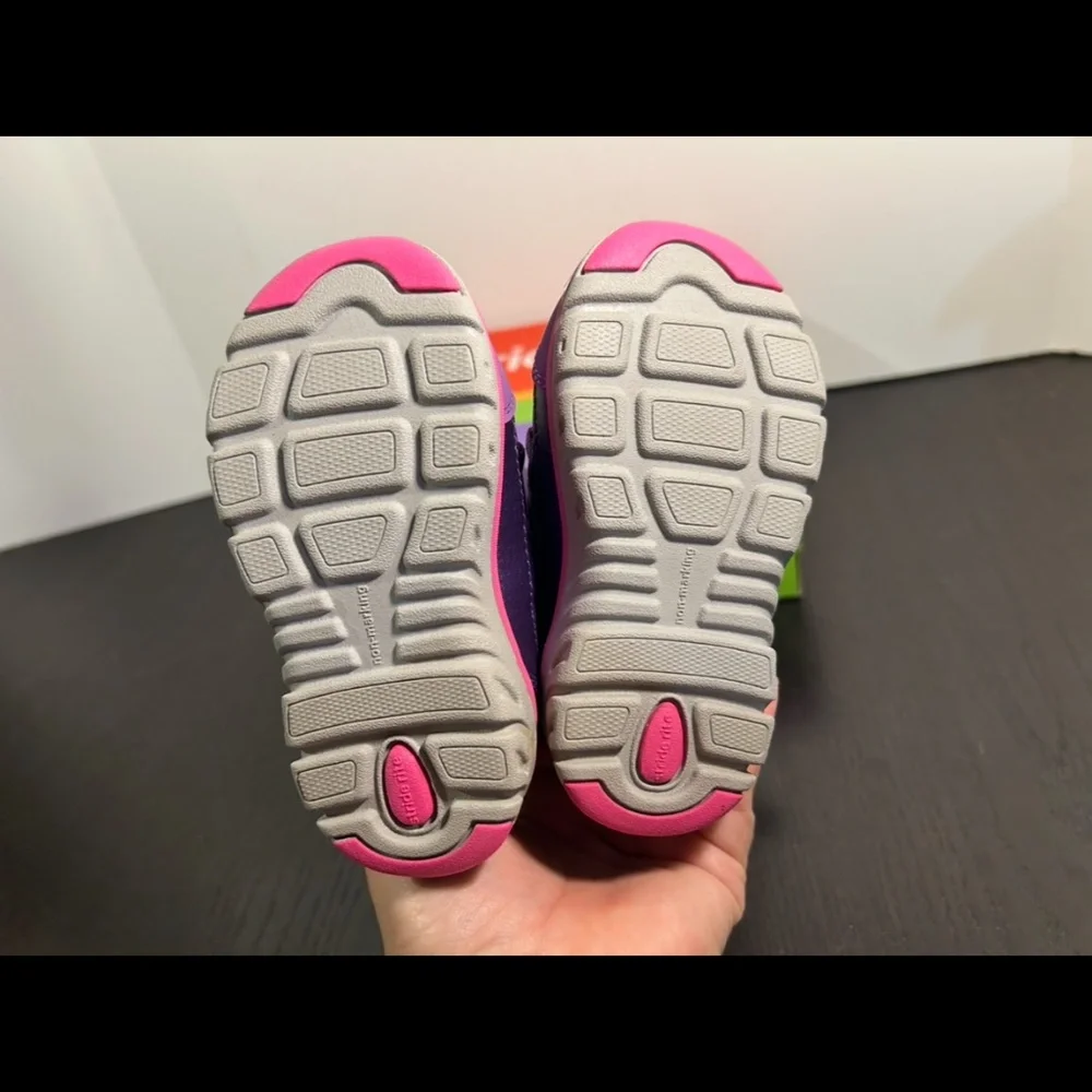 Stride Rite Made2Play Insulated Sneaker Snow Boots Purple Toddler Girls 6M